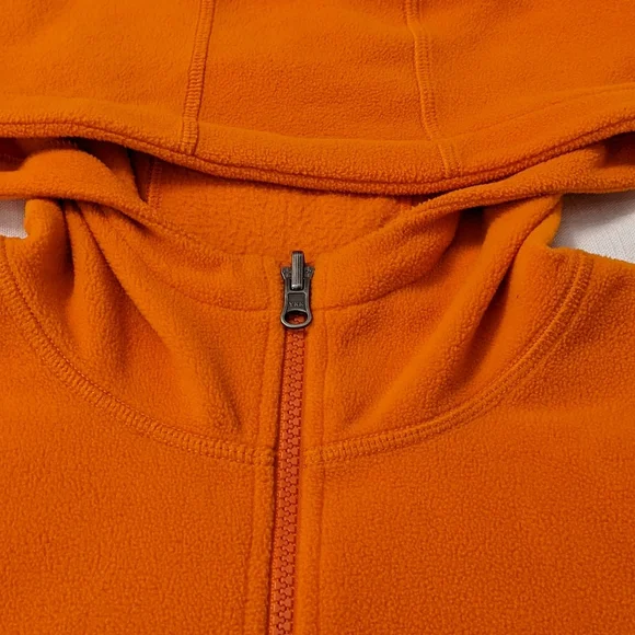 The North Face Orange Fleece Hooded Vest - Picture 8 of 9